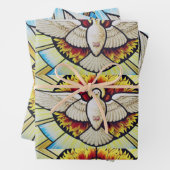 Heiliger Geist getauchte Buntglas Geschenkpapier Set (Beispiel)