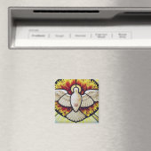 Heiliger Geist getauchte Buntglas Magnet (In Situ (Geschirrspüler))