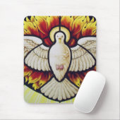 Heiliger Geist getauchte Buntglas Mousepad (Mit Mouse)
