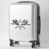 Heiliger Geist in Form von Taube Aufkleber (Koffer)