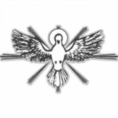 Heiliger Geist in Form von Taube Aufkleber (Vorderseite)