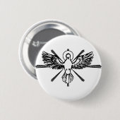 Heiliger Geist in Form von Taube Button (Vorne & Hinten)