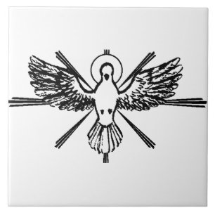 Heiliger Geist in Form von Taube Fliese