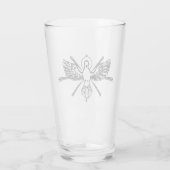 Heiliger Geist in Form von Taube Glas (Rückseite)