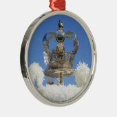 Heiliger Geist Krone Silbernes Ornament (Rechts)