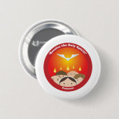Heiliger Geist Pentecost Button (Vorne & Hinten)
