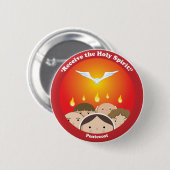 Heiliger Geist Pentecost Button (Vorne & Hinten)
