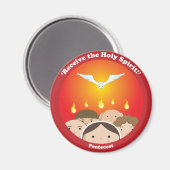 Heiliger Geist Pentecost Magnet (Vorderseite/Rückseite)