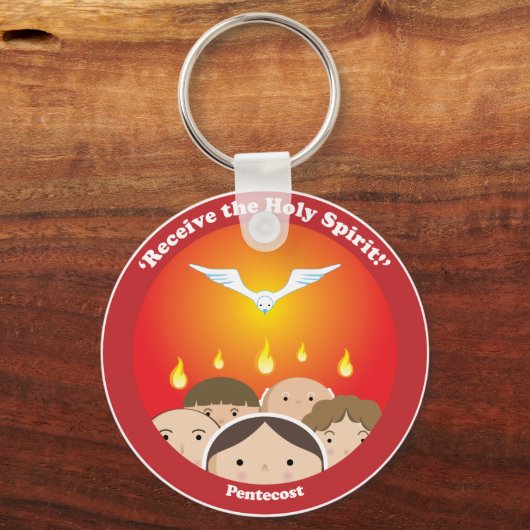 Heiliger Geist Pentecost Schlüsselanhänger (Vorderseite)