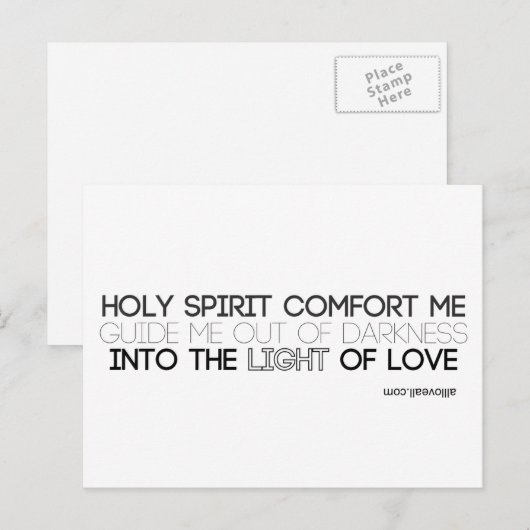 Heiliger Geist Postkarte (Vorne/Hinten)