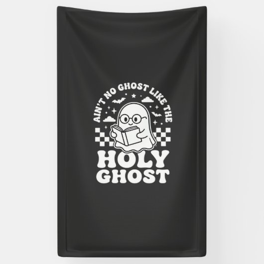 Heiliger Geist Retro Halloween-Geist-Design_1 Banner (Vertikal)