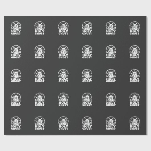 Heiliger Geist Retro Halloween-Geist-Design_1 Geschenkpapier (Flach)
