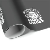 Heiliger Geist Retro Halloween-Geist-Design_1 Geschenkpapier (Rolleneckpunkt)