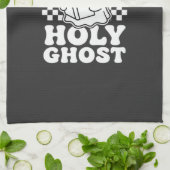 Heiliger Geist Retro Halloween-Geist-Design_1 Geschirrtuch (Gefaltet)