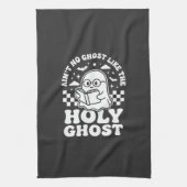Heiliger Geist Retro Halloween-Geist-Design_1 Geschirrtuch (Vertikal)