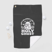 Heiliger Geist Retro Halloween-Geist-Design_1 Golfhandtuch (Insitu)