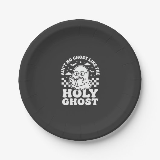 Heiliger Geist Retro Halloween-Geist-Design_1 Pappteller (Vorderseite)