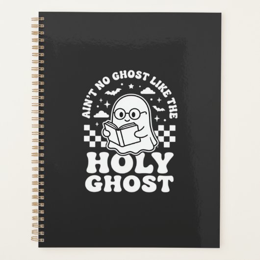 Heiliger Geist Retro Halloween-Geist-Design_1 Planer (Vorderseite)