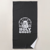 Heiliger Geist Retro Halloween-Geist-Design_1 Strandtuch (Vorderseite)