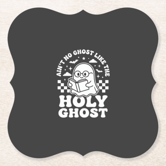 Heiliger Geist Retro Halloween-Geist-Design_1 Untersetzer (Vorderseite)