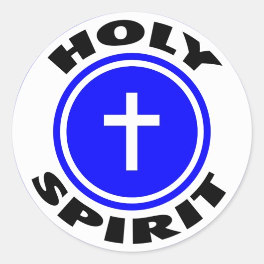 Heiliger Geist Runder Aufkleber (Vorderseite)