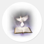 Heiliger Geist Runder Aufkleber (Vorderseite)