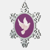 Heiliger Geist Schneeflocken Zinn-Ornament (Rechts)