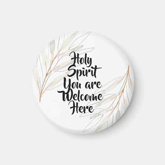 Heiliger Geist Sie sind hier willkommen Magnet (Vorne)