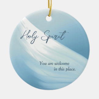 Heiliger Geist Sie sind willkommen Canvas Print Keramik Ornament