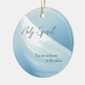 Heiliger Geist Sie sind willkommen Canvas Print Keramik Ornament (Links)