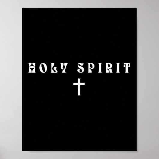 Heiliger Geist Subtil Christlich Minimal Religiöse Poster (Vorne)