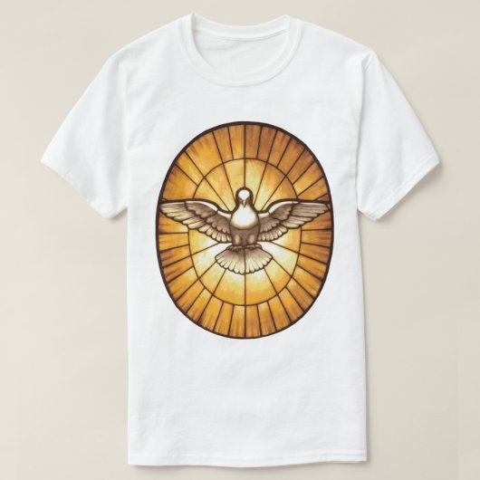 Heiliger Geist Taube aus dem Petersdom T-Shirt (Design vorne)