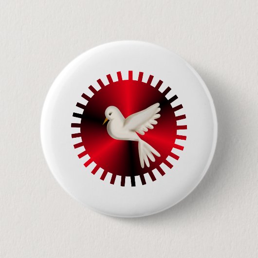 Heiliger Geist-Taube Button (Vorderseite)