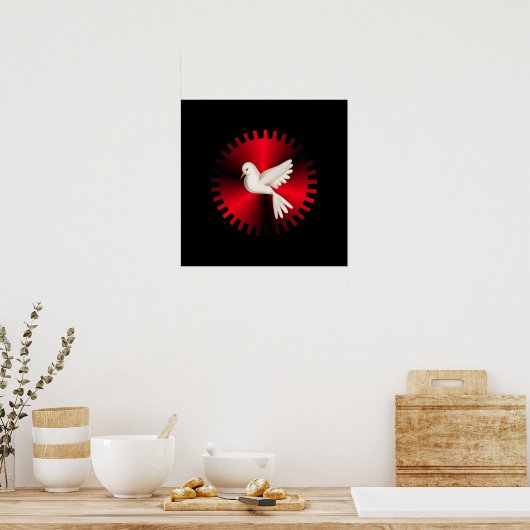 Heiliger Geist-Taube Poster (Küche)