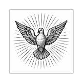 Heiliger Geist-Taube-Rays katholisch Gummistempel (Prägung)