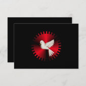 Heiliger Geist-Taube RSVP Karte (Vorne/Hinten)