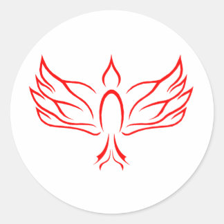 Heiliger Geist-Taube Runder Aufkleber