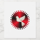 Heiliger Geist-Taube Weinetikett (Einzelnes Label)