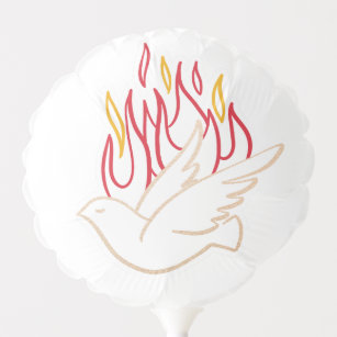 Heiliger Geist Flamme Taube Geschenke Zazzle De