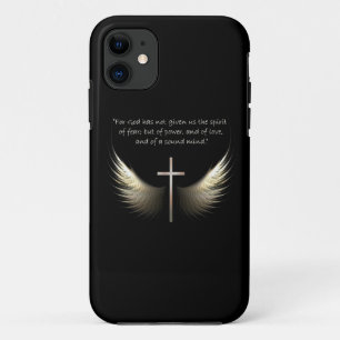 Heiliger Geist und christliches Kreuz mit iPhone 11 Hülle