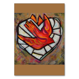 Heiliger Geist-Vogel-Feuergebet-Karte Tischnummer