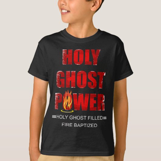 Heiliger Geister Power Geist gefüllt Pfingstaposto T-Shirt (Vorderseite)