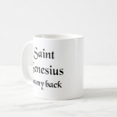 Heiliger Genesius Kaffeetasse (Vorderseite Links)