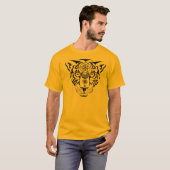 Heiliger Geometrie-Leopard-T - Shirt (Vorne ganz)