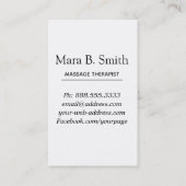 *~* heiliger Geometrie-Massage-Nirwana-Pastell Visitenkarte (Rückseite)