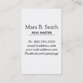 *~* heiliger Geometrie Reiki Praktiker oder Visitenkarte (Rückseite)