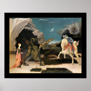 HEILIGER GEORG, DRACHE UND PRINZESSIN POSTER