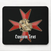 Heiliger Georg über Malteserkreuz Mousepad (Vorne)