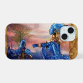 HEILIGER GEORG UND AUSserirdischer DRACHE iPhone 15 Hülle (Rückseite (Horizontal))