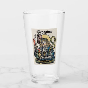 Heiliger Georg und der Drache Groß Märtyrer Glas